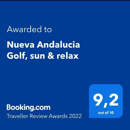 Nueva Andalucia Golf, Sun & Relax Holiday home *